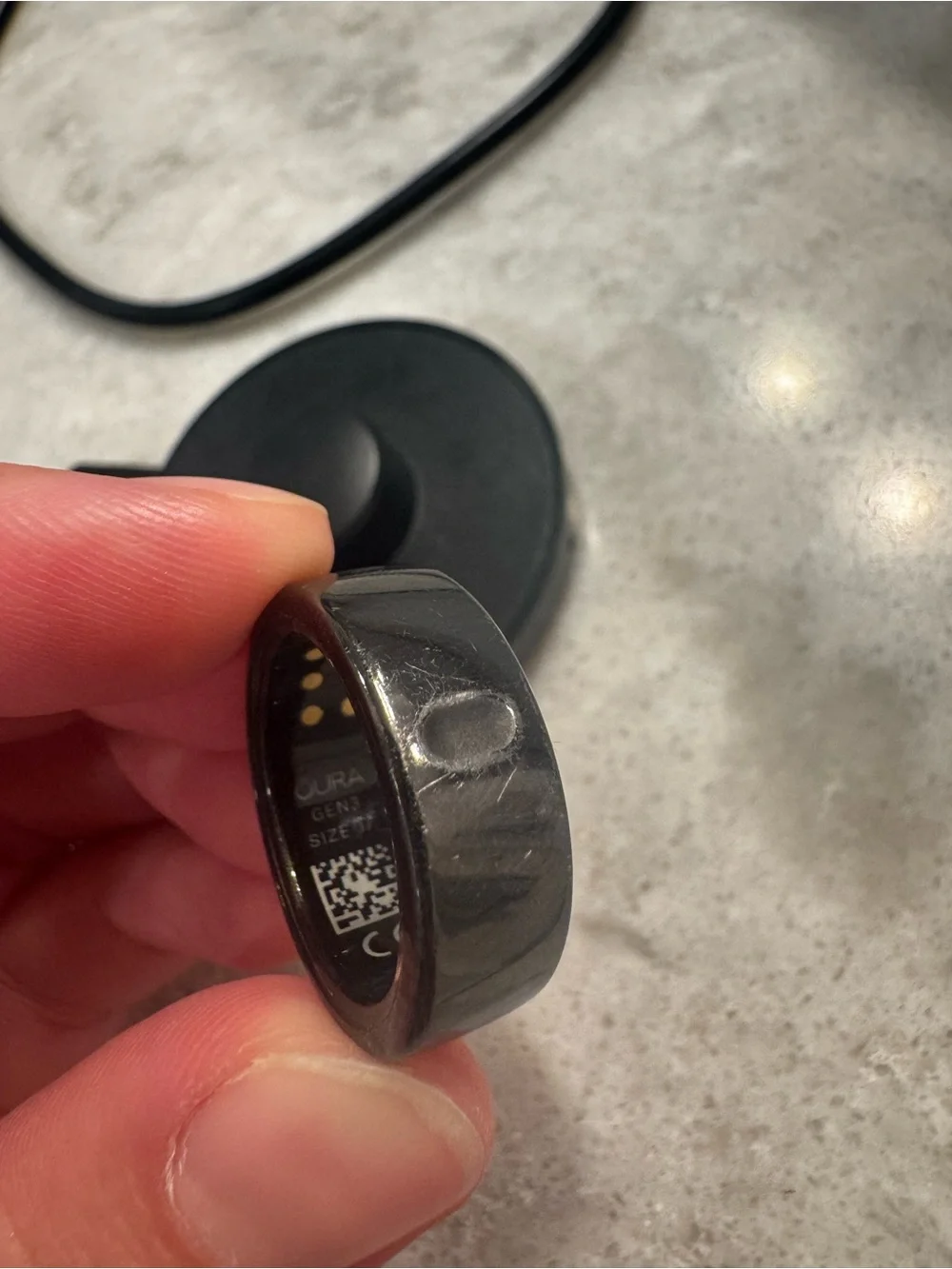 Oura Gen3 Black Smart Ring size 7